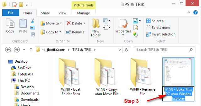 Windows 8 - Rename File, Step 3