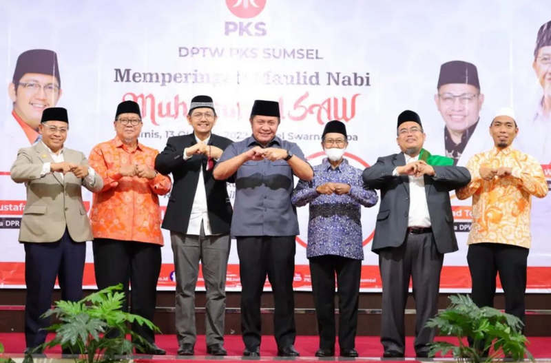 DPW PKS Peringati Maulid Nabi MUhammad SAW 1444 H di Hotel Swarna Dwipa