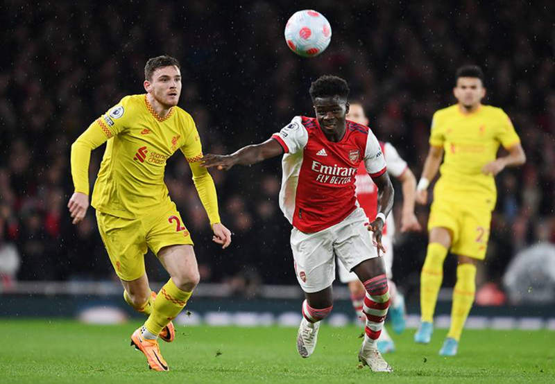 Liga Inggris Arsenal VS Liverpool